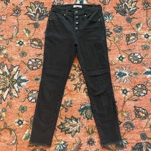 Black high-rise jeans